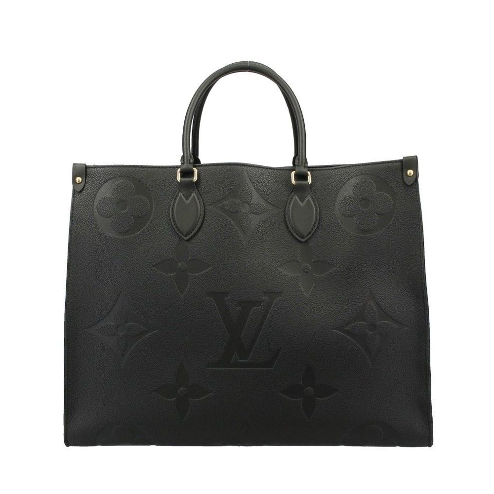 Louis Vuitton On The Go GM Handbag Monogram Implant Noir